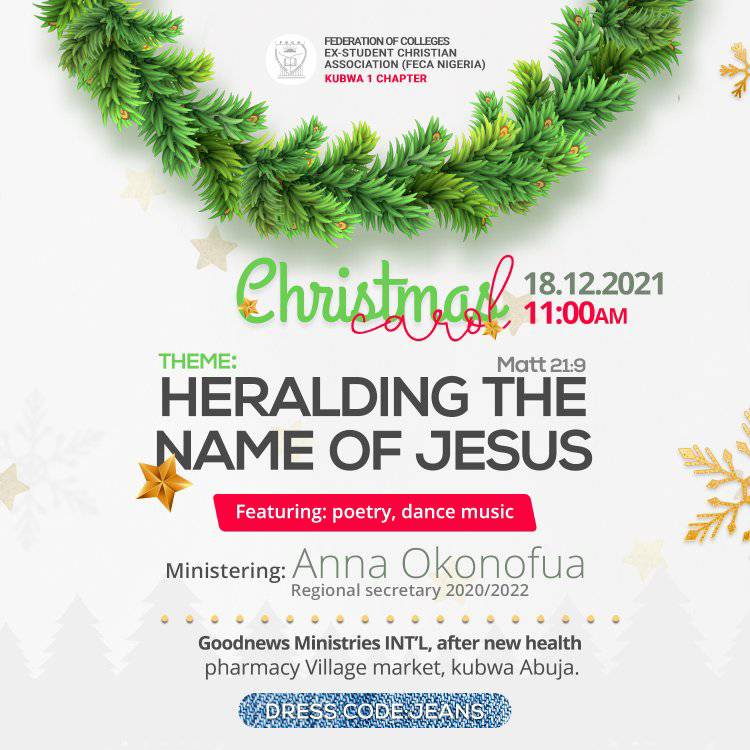 FECA Kubwa 1 hosts Christmas Carol of Nine lessons